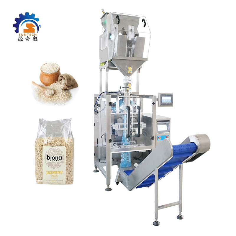 Stable Easy Operation 500g 750g 1.5kg 2kg Jasmine Rice Grain Film Vertical Packing Machine