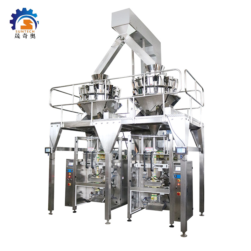 Suntech Foshan Granular Pillow Bag Mung Beans VFFS Packing Machine
