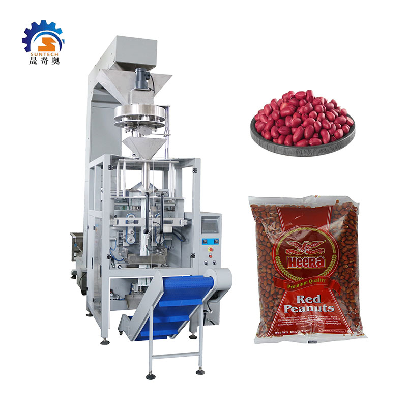Suntech Granule 100g 200g 300g 400g Red Skin Peanuts Sachet VFFS Packing Machine