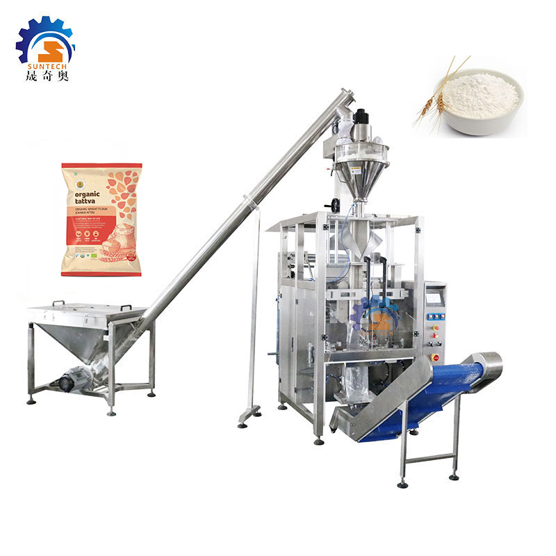 Automatic 500g 1kg 2kg 5kg wheat corn maize flour corn starch powder packing machine with Bag Filling and Sealing