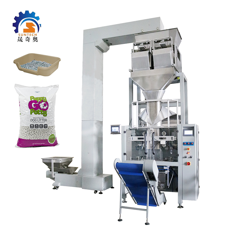 Automatic 5kg 12kg 15kg Pet Litter Dog Litter Pillow Gusset Bag Sealing Packing Machine