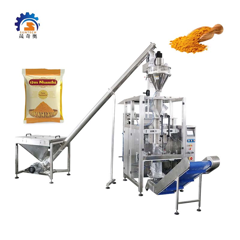 Automatic 400g 600g 800g Organic Turmeric Root Powder VFFS Sealing Packing Machine