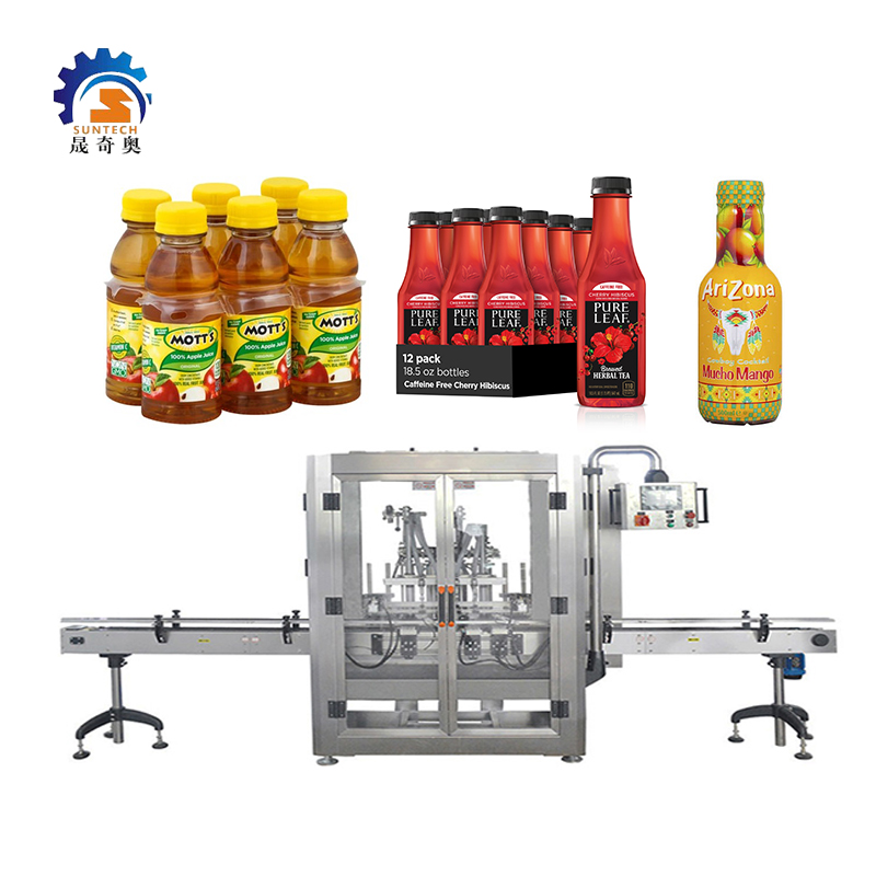 Liquid Tea Mixed Drink Cherry Tea Mucho Mango Jam Bottle Can Automatic Tube Filling Machine