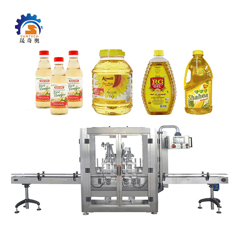 High Speed Liquid Fragrant Sesame Oil Seasoning Can Bottle Filling Labeling Machine