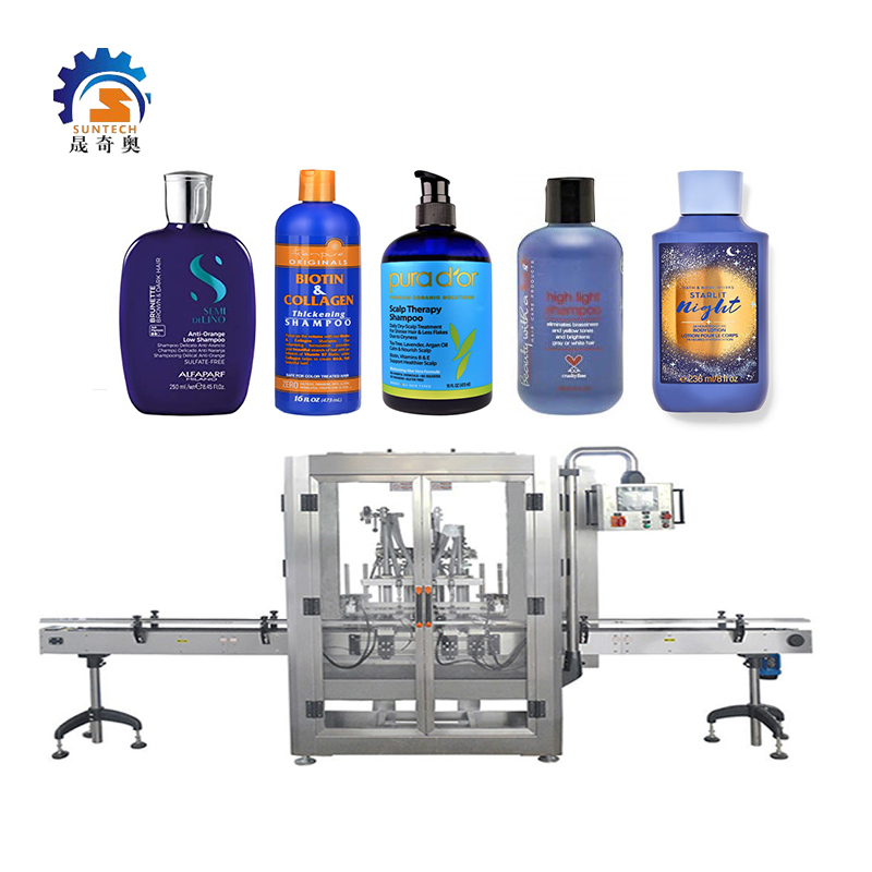 Automatic SUN-F300 Liquid Machine Scalp Therapy Shampoo Shower Gel Water Bottle Filling Machine