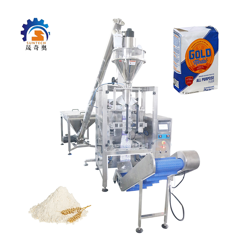 Automatic Auger Screw  Powder Corn Flour Brick Bag VFFS Forming Packing Machine