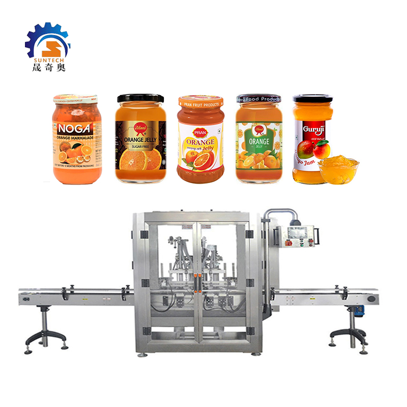 Multi-functional Jam Orange Pulp Natural Fruits Sugar Free Jelly Bottle Liquid Filling Machine