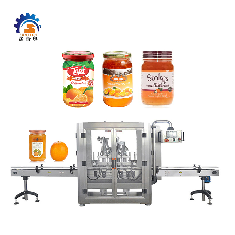 High Speed Seville Jam Orange Marmalade Natural Fruits Jelly Bottle Liquid Gear Filling Machine