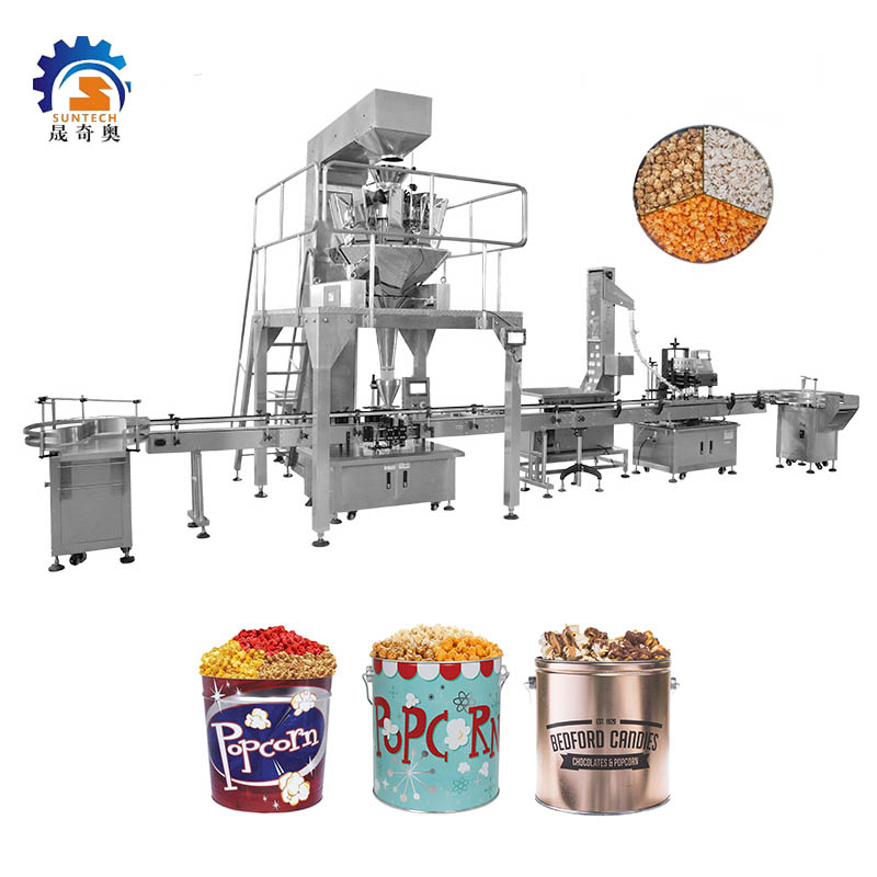 Granular 1kg Oversized Bucket Popcorn Iron Bucket Popcorn Snack Foods Packing Weighing Machine