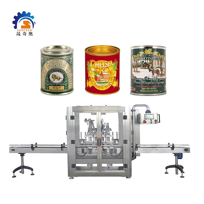 454g Gear Running Original Lyles Golden Maple Syrup Sweet Bottle Liquid Labeling Machine