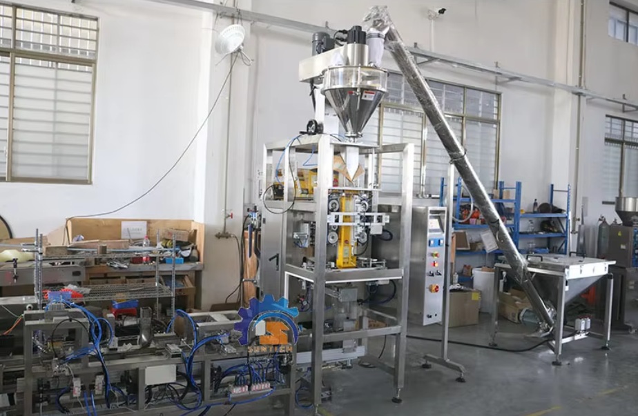automatic 1kg 2kg flour cake powder brick bag filling sealing packing machine-suntech